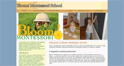 Desktop Screenshot of bloommontessori.com